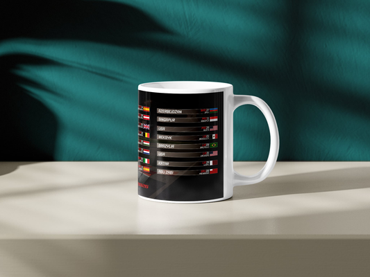 Kubek z kalendarzem Formuły 1