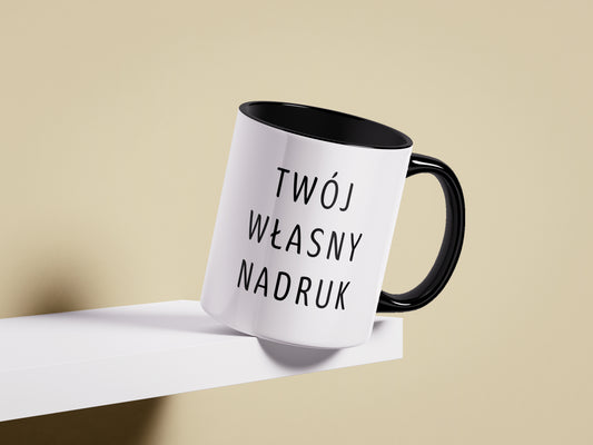 Kubek z własnym nadrukiem - CZARNY
