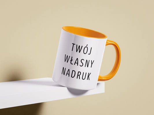 Kubek z własnym nadrukiem - POMARAŃCZOWY