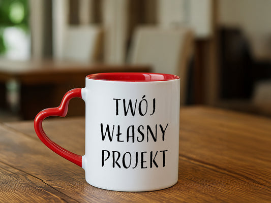 Kubek SERCE - Czerwony