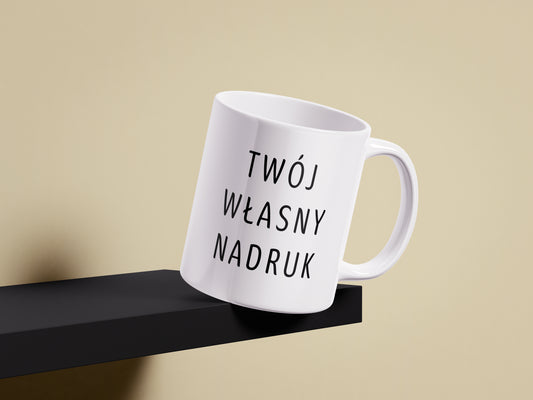 Kubek z własnym nadrukiem - BIAŁY